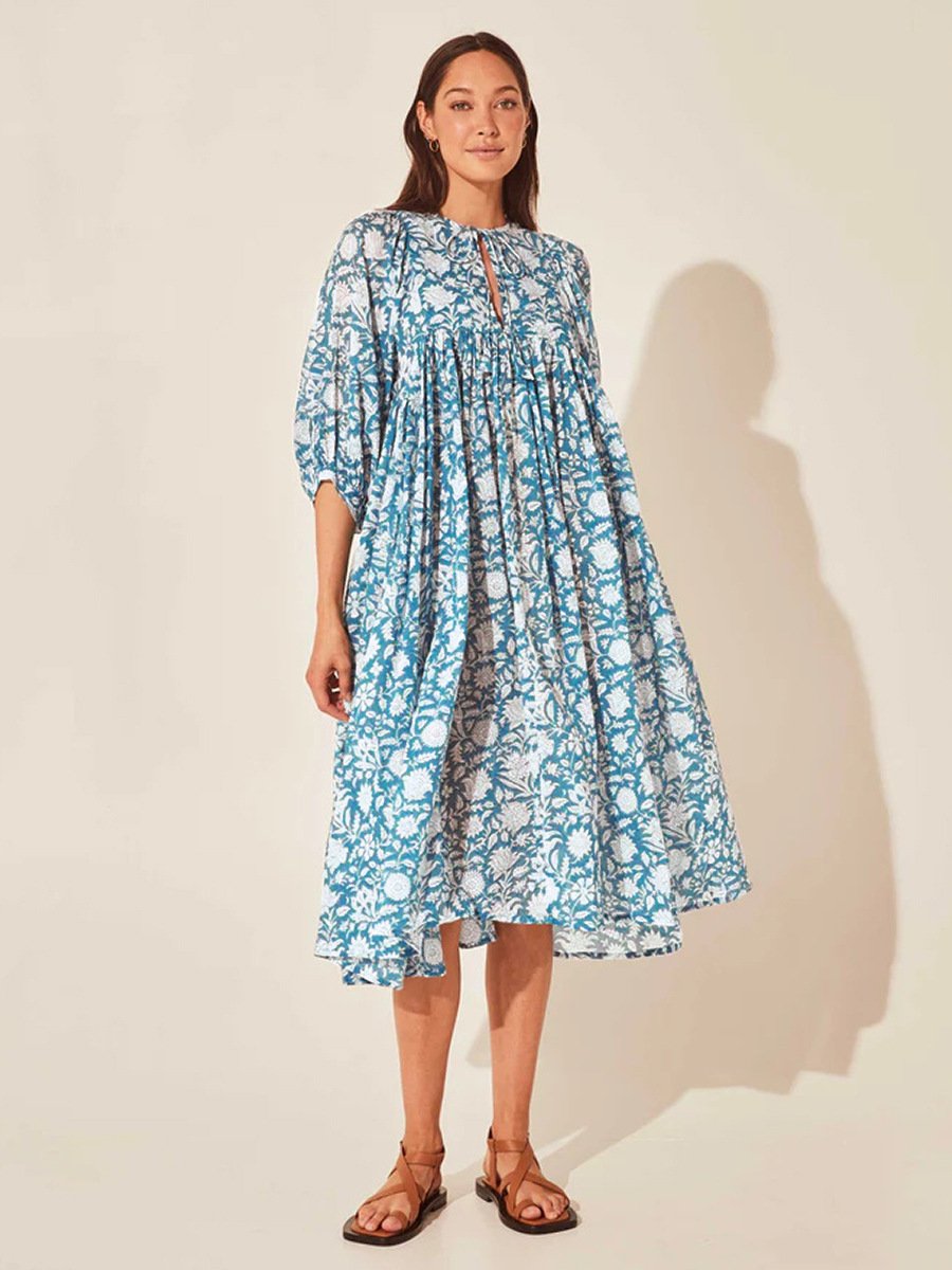 Women Oversized Floral Dresses