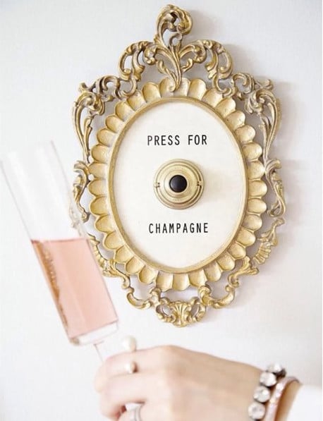 Press for Champagne Button,Press for Champagne Door Ring Bell