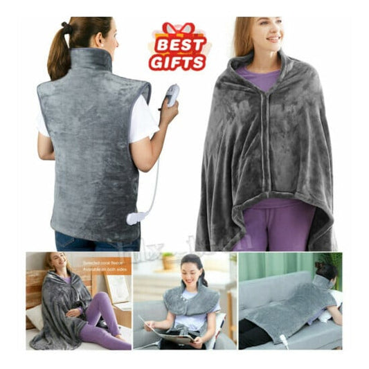 USB Heating Warm Shawl - Electric Heating Plush Blanket