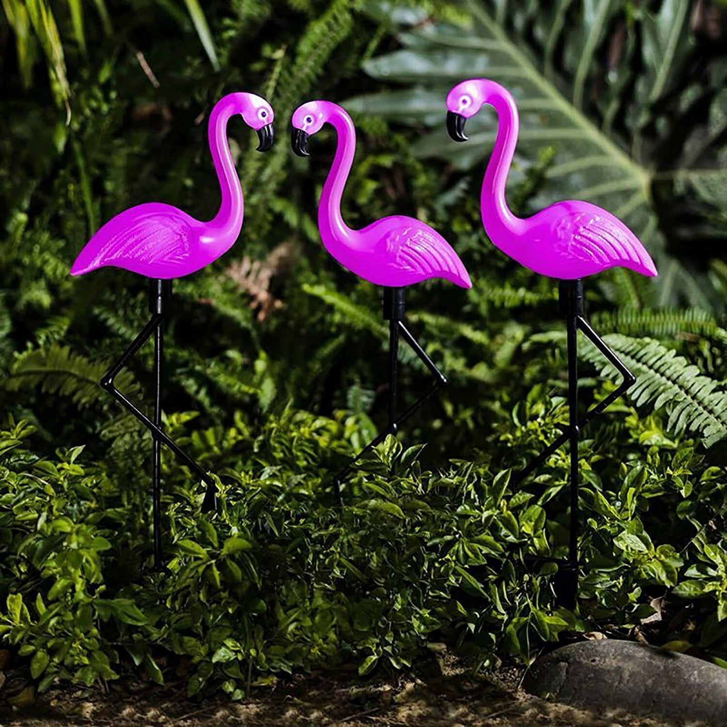 LED Solar Flamingo Stake Light