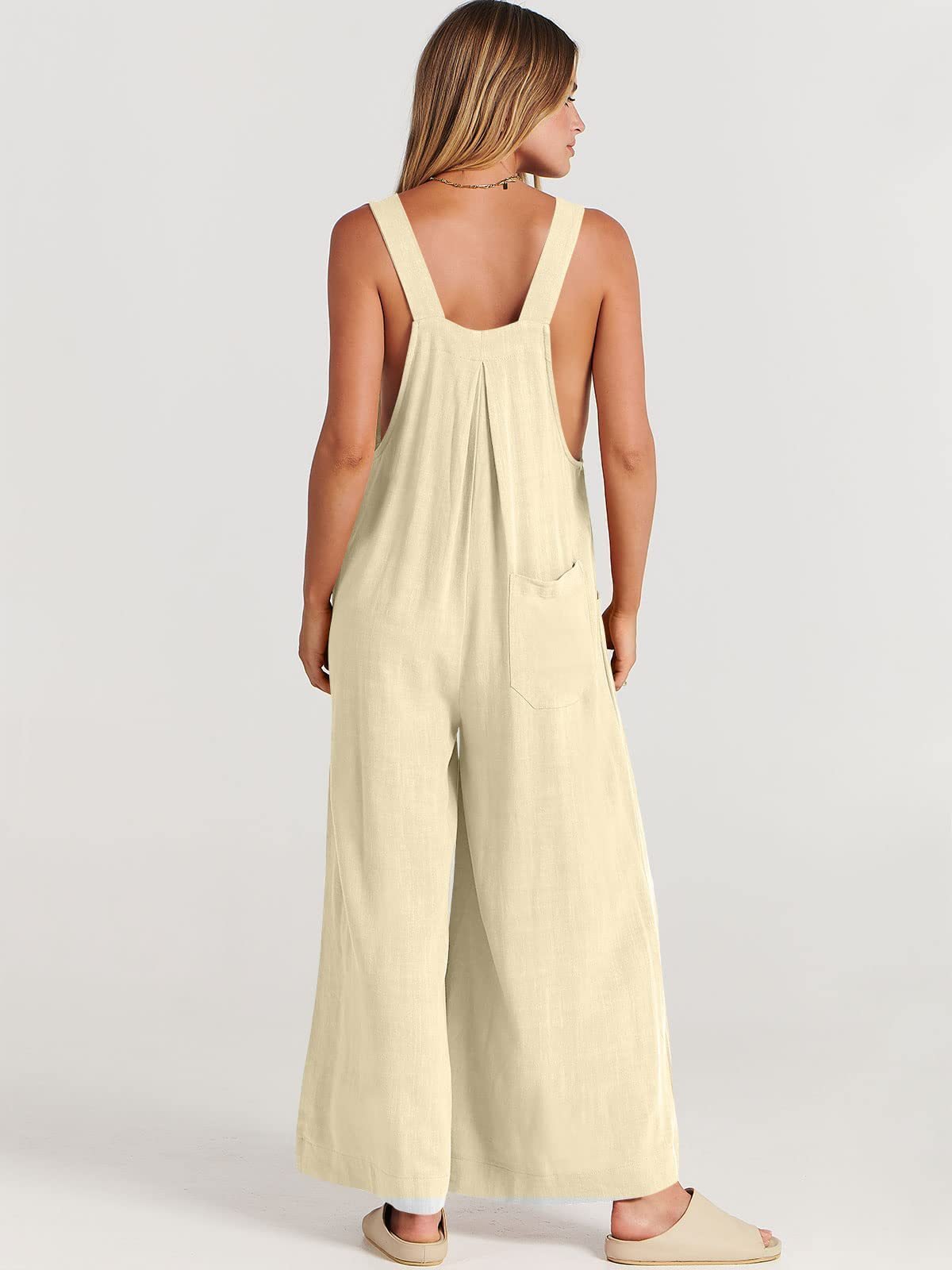 Plus Size Wide Leg Overalls Jumpsuit (Buy 2 Free Shipping)