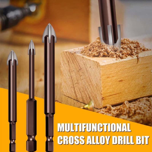 Summer Hot Sale 48% OFF - Multifunctional Cross Triangle Drill Bit(5 PCS) - 🔥🔥Buy 2 Get 2 Free&Free Shipping