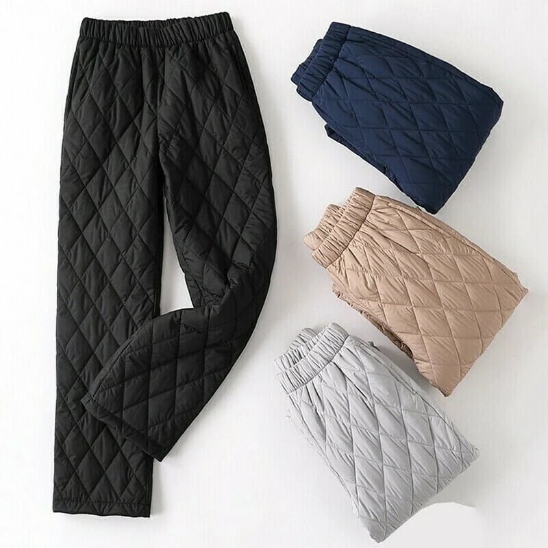 Women Winter Windproof Warm Down Cotton Pants