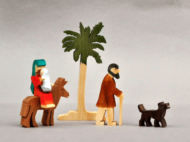 🔥Clearance Sale 49%-The Christmas Story Unique Nativity Set Wooden Nativity Scene