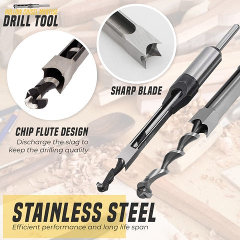 Hollow Chisel Mortise Drill Tool