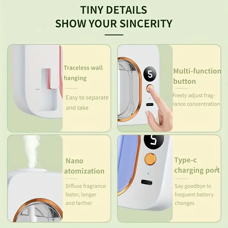 Automatic Fragrance Sprayer - Room Long Lasting Fragrance