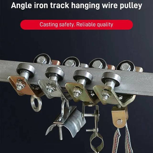 Angle steel pulley