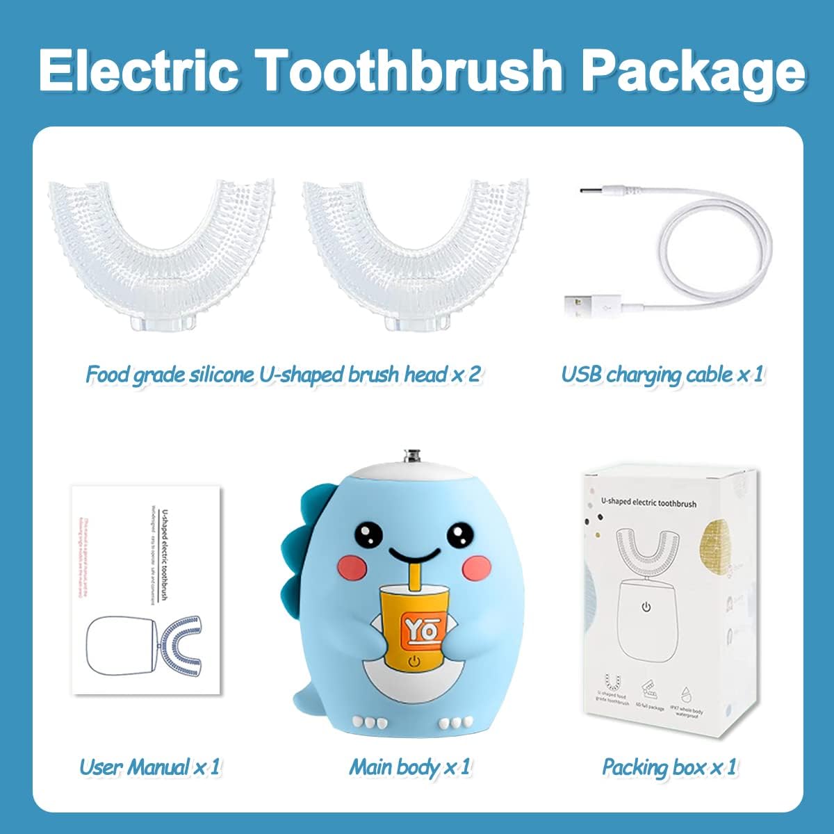 🔥Summer Hot Sale Promotion-49% OFF🦷-Kids' U-Shaped Toothbrush