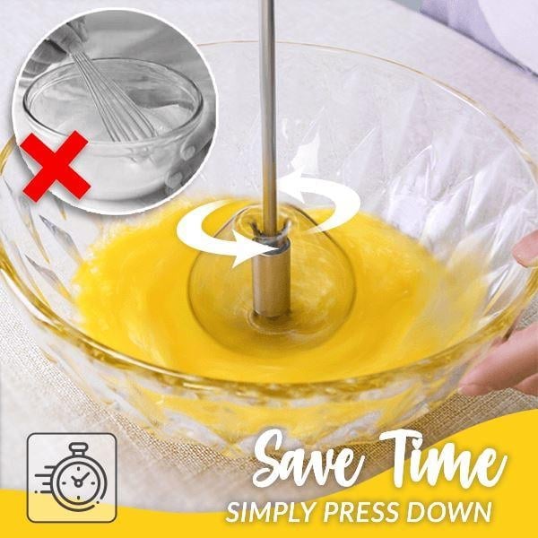 (🎅Holiday Hot Sale-4% Off ) Stainless Steel Easy Whisk( Buy 3 Get 2 Free )