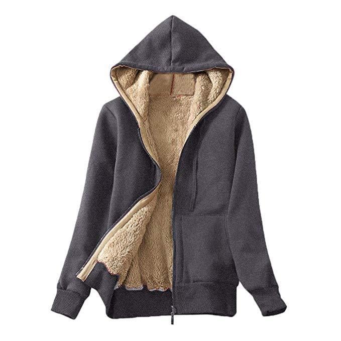 🔥Women's Winter Hoodies Sherpa Fleece Warm Heavyweight Sweatshirt