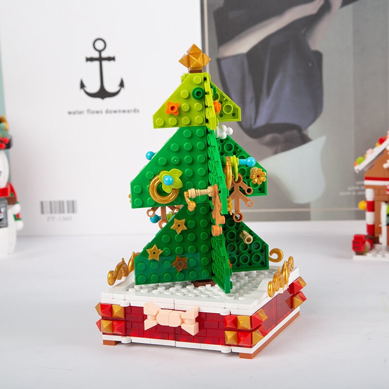 360 PCS Music Box Christmas Tree Building Blocks