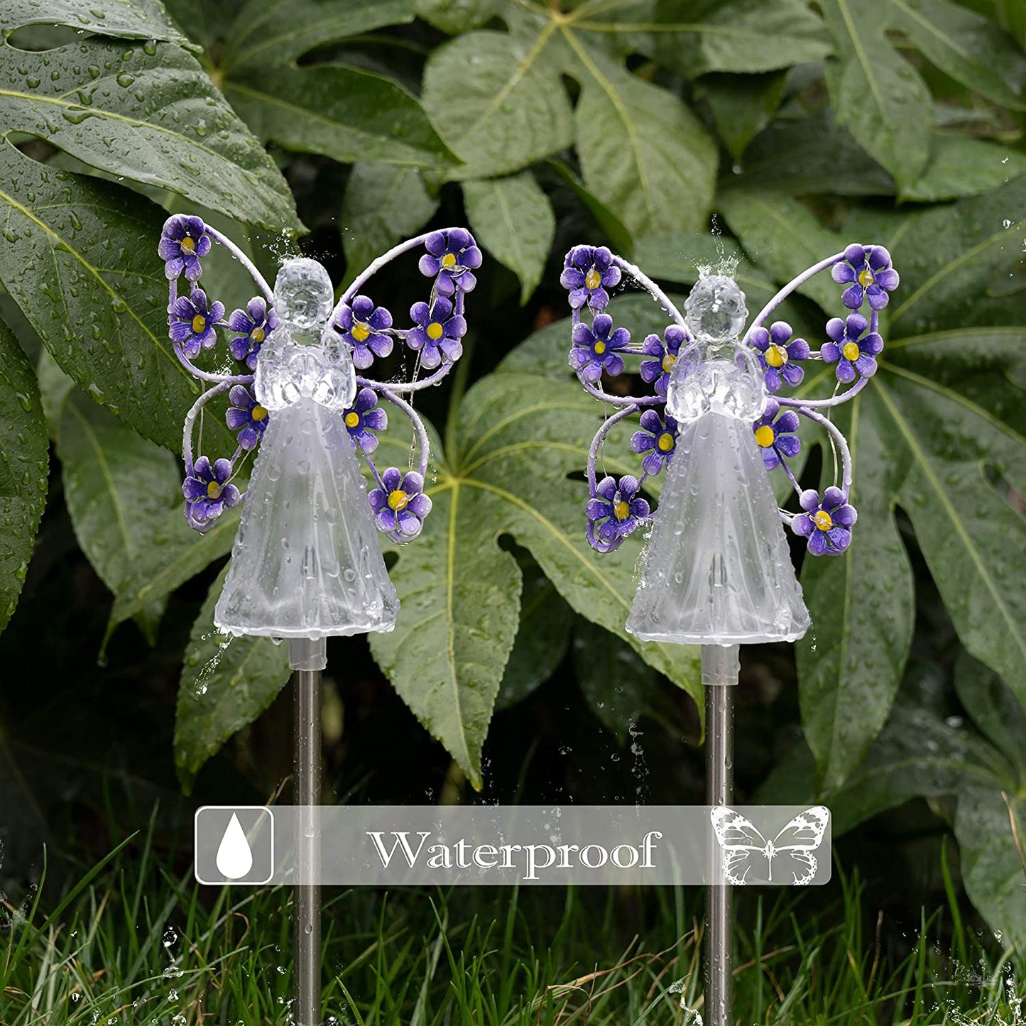 [LAST DAY -49% OFF]Waterproof 👼 Solar Angel lights🌳