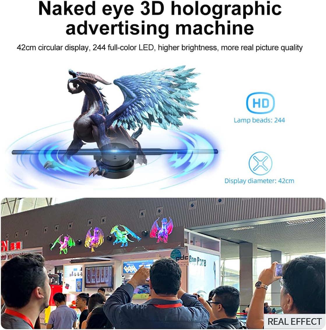 💥Special sale - 3D Hologram LED Fan Projector