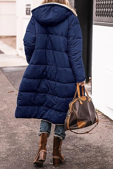 🔥Winter Women's Long Fleece Parka - Reversible Thermal Warm Windproof