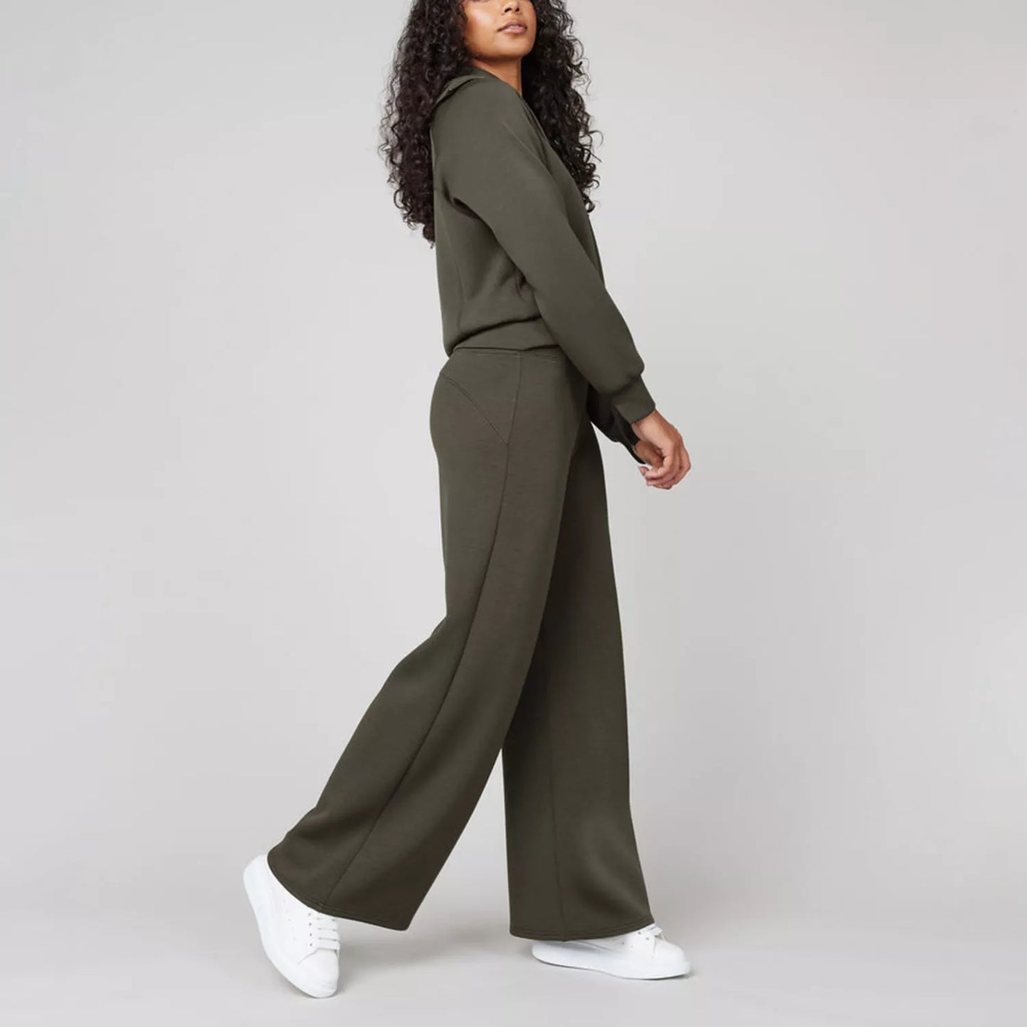 Long Sleeve Wide Leg Jumpsuit