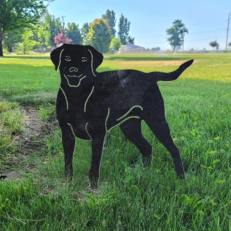 Labrador Retriever Metal Silhouette