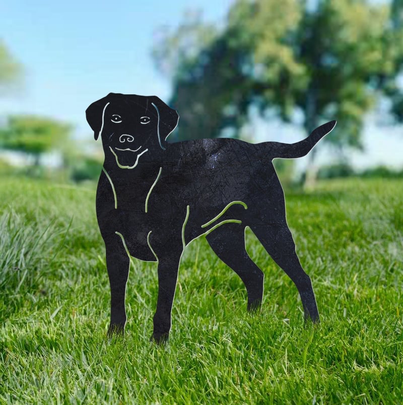 Labrador Retriever Metal Silhouette