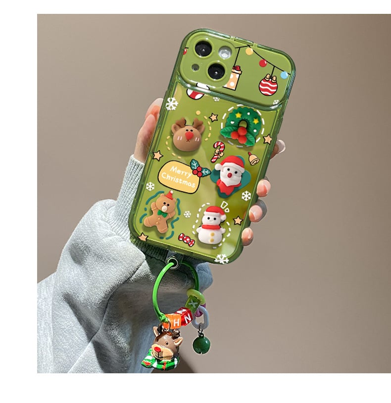 🎄Christmas Hot Sale 49% OFF🔥Christmas Tree Pendant Flip Mirror Case Cover For iPhone