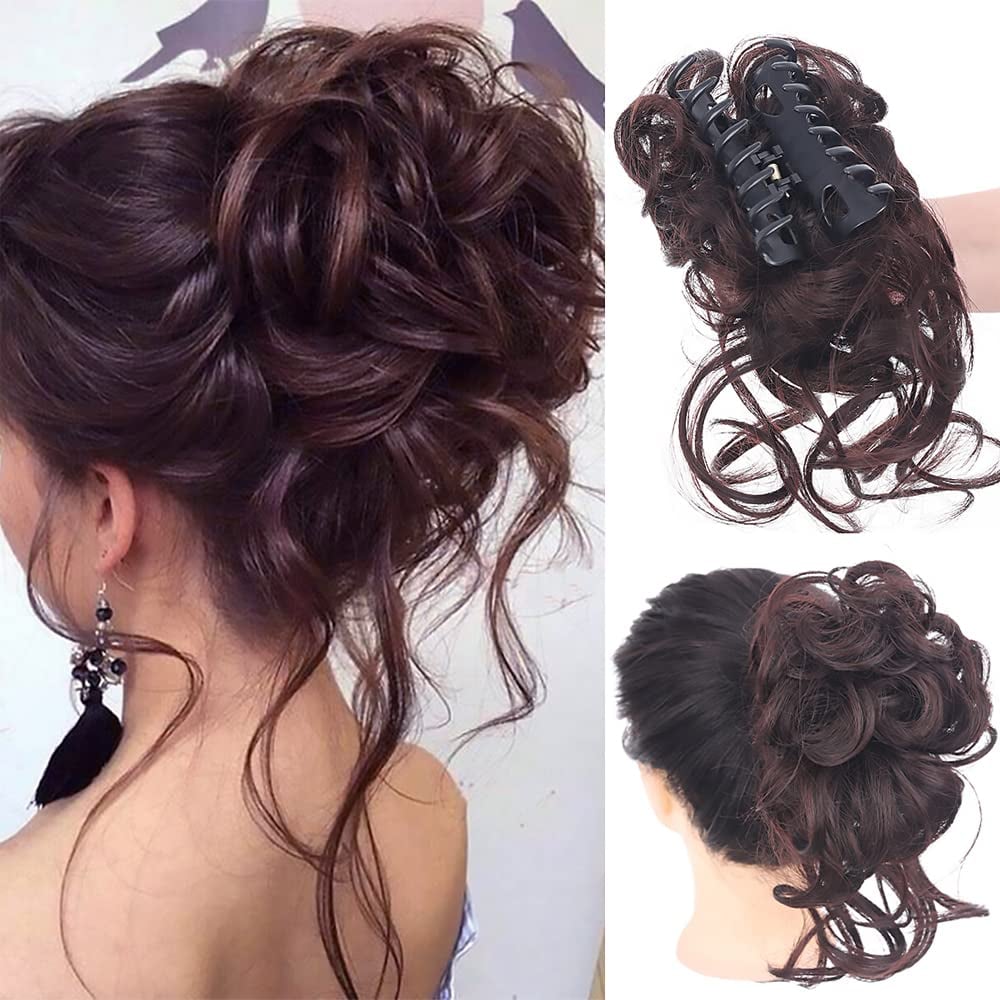 Buy 1 Get 1 Free - Curly Bun Hair Claw Clips