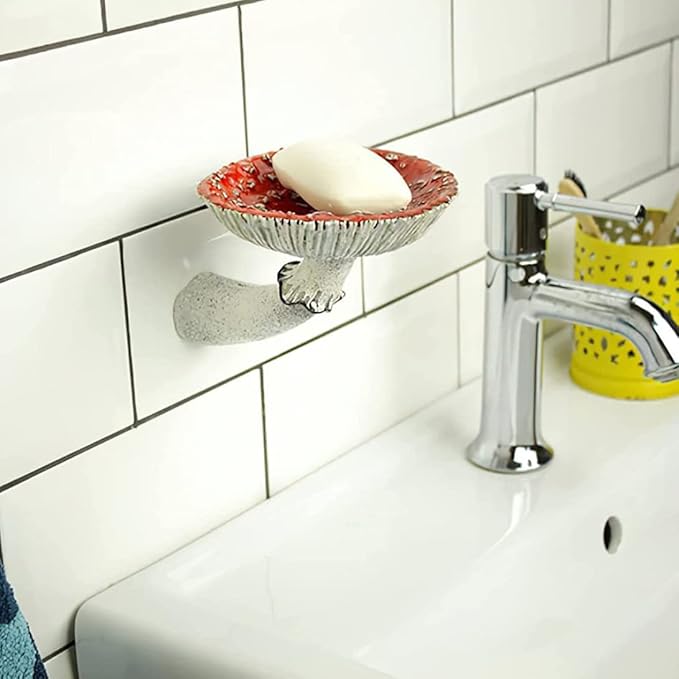 AMANITA MUSHROOM FLOATING WALL SHELF