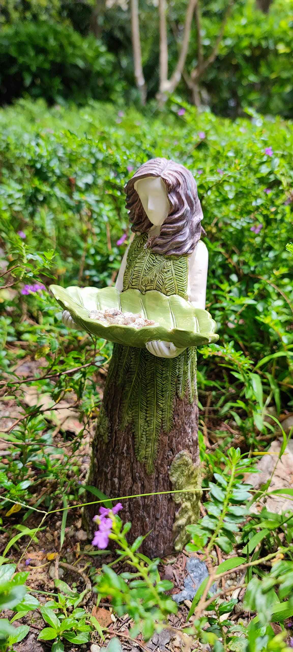 ( 💐🔥 Purchase 2 free birds 1) Forest Girl Bird Feeder - Bird Feeder Fairy Statue