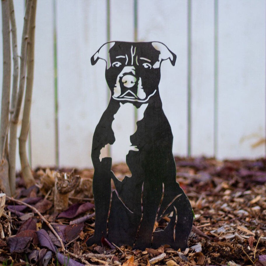 Staffordshire Bull Terrier Metal Silhouette