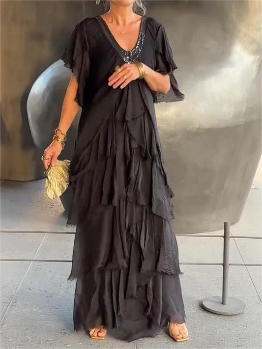 Elegant V-neck Maxi Dress(BUY 2 FREE SHIPPING)