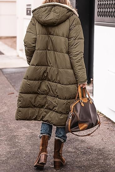 🔥Winter Women's Long Fleece Parka - Reversible Thermal Warm Windproof