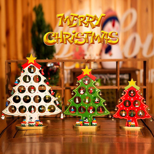 DIY Wooden Mini Christmas Tree Set