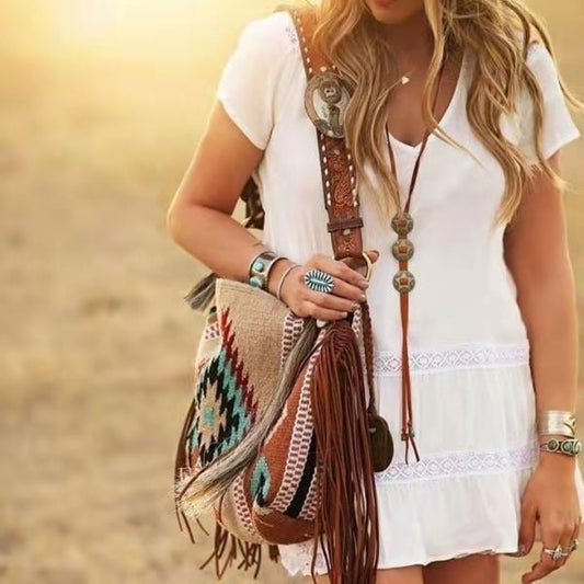 🤠👜Tribal Prints Western Shoulder Bags