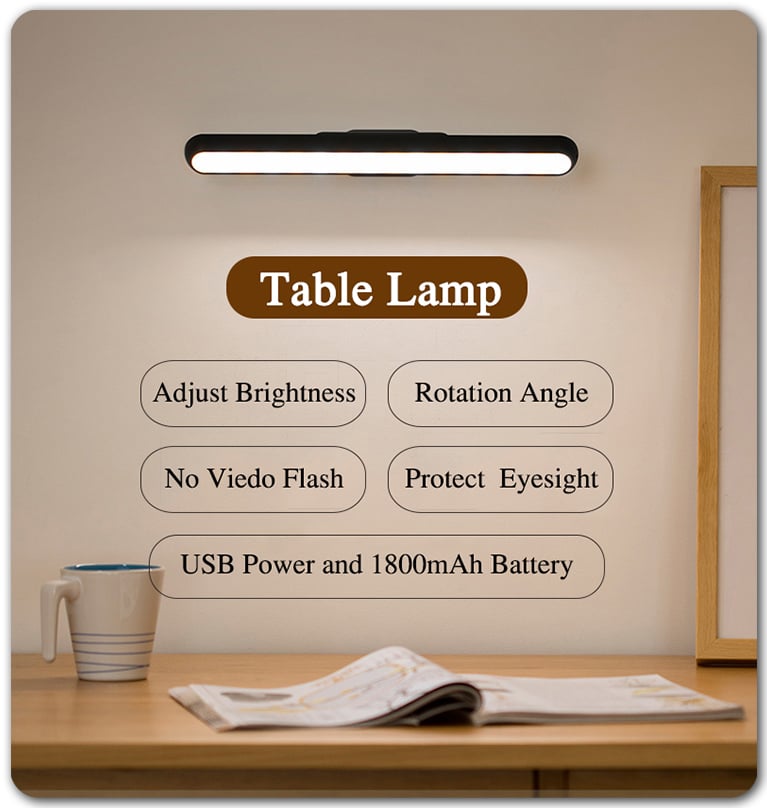 Magnetic Rechargeable Long Battery Life Touch Lamp