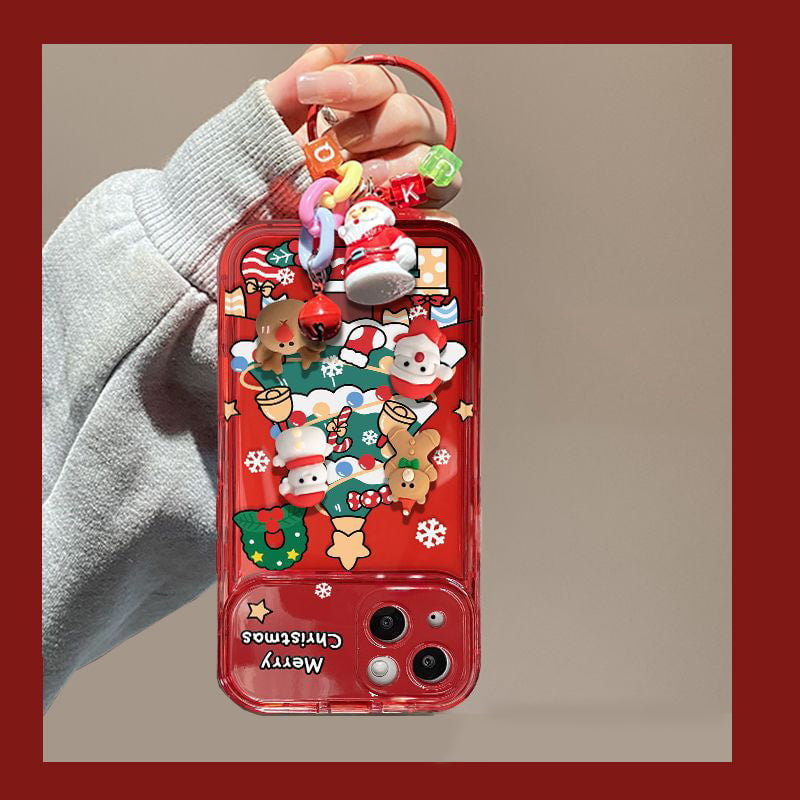 🎄Christmas Hot Sale 49% OFF🔥Christmas Tree Pendant Flip Mirror Case Cover For iPhone