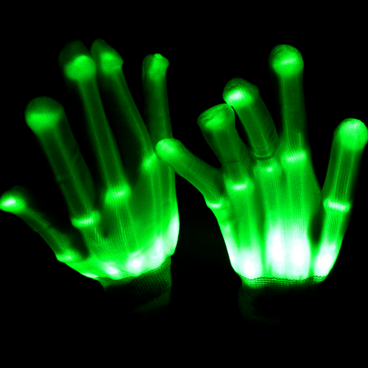 [Halloween gifts] Rainbow fluorescent glowing gloves