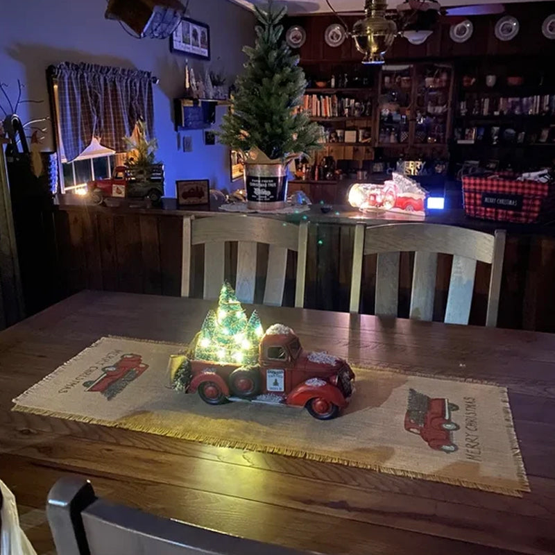 (🌲EARLY CHRISTMAS SALE - 50% OFF) Red farm Truck Christmas Centerpiece, Buy 2 Free Shipping