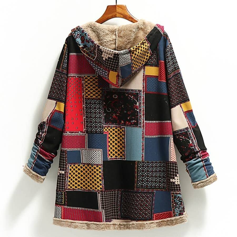 Hooded Wool Vintage Women's Jacket