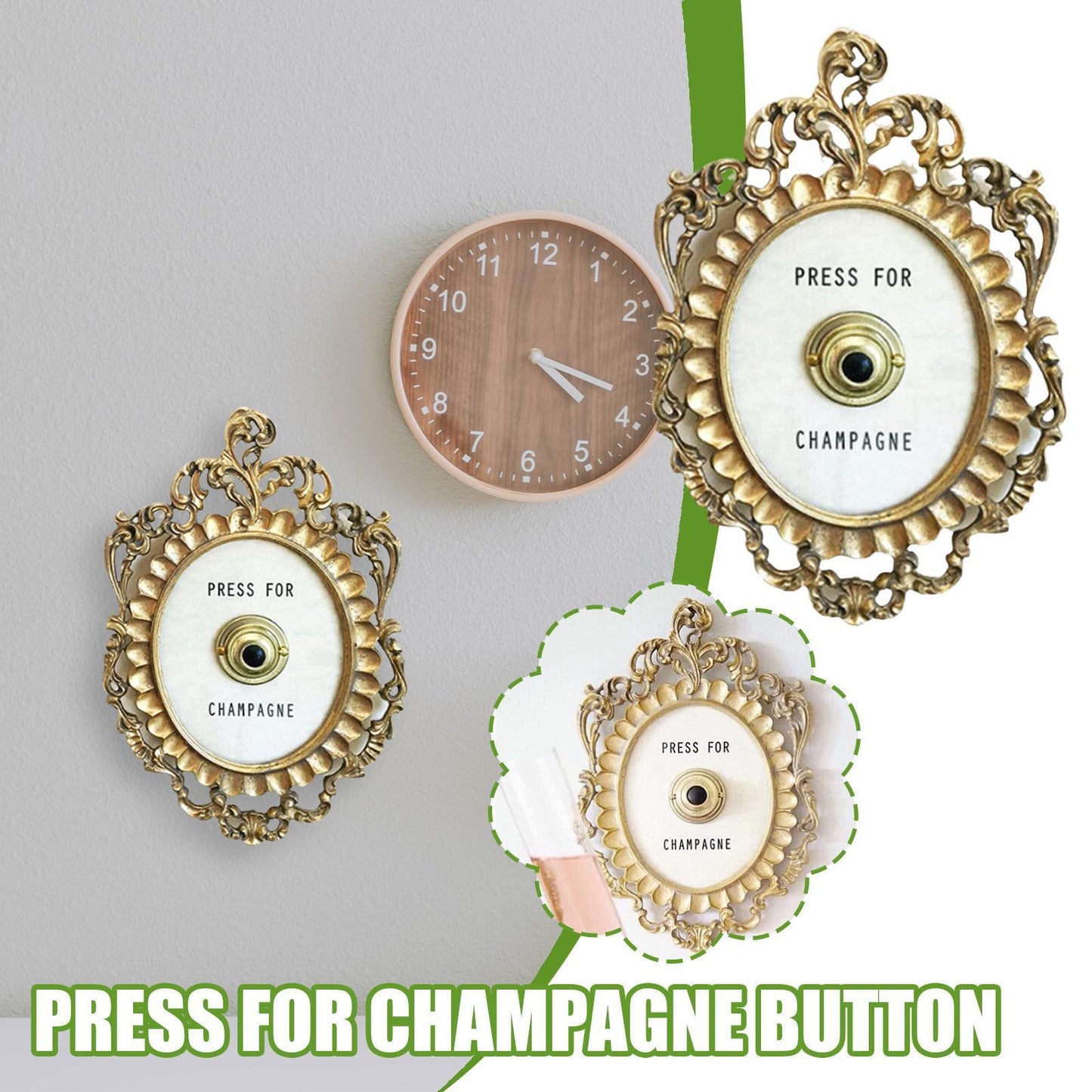 Press for Champagne Button,Press for Champagne Door Ring Bell