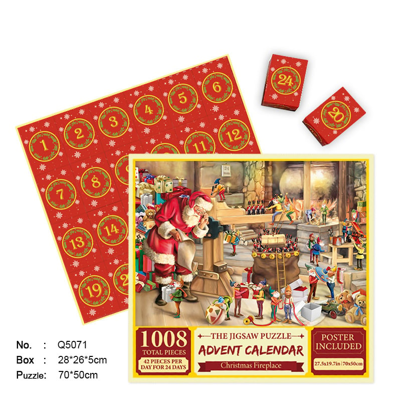 🎄2023 New Christmas Advent Calendar Jigsaw Puzzle 1000pcs🧩🎁(Buy 2 Free Shipping)