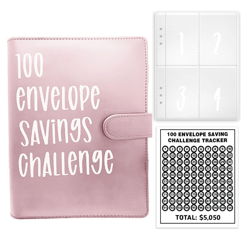 💞 Buy 2  Free Shipping ✉️100 Envelope Challenge Binder🔥Easy And fun Way To Save Almost $5050