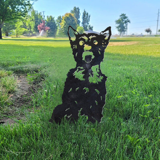 Yorkshire Terrier Metal Silhouette