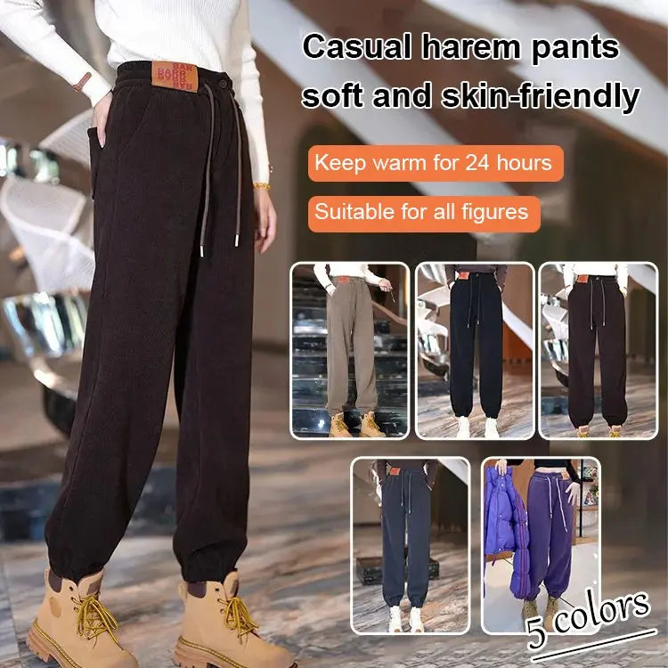 Women Composite Fleece-lined Thick Pants