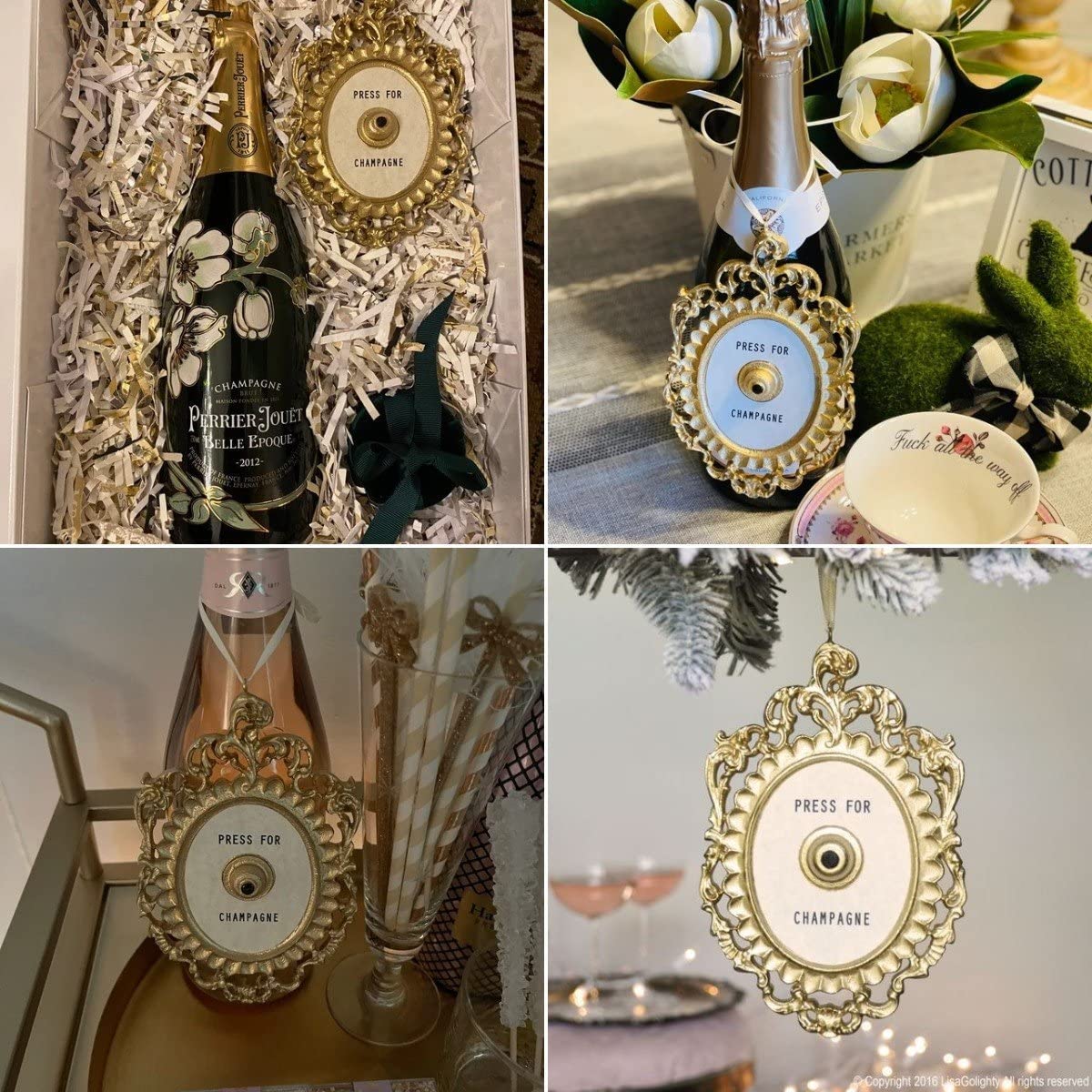 Press for Champagne Button,Press for Champagne Door Ring Bell