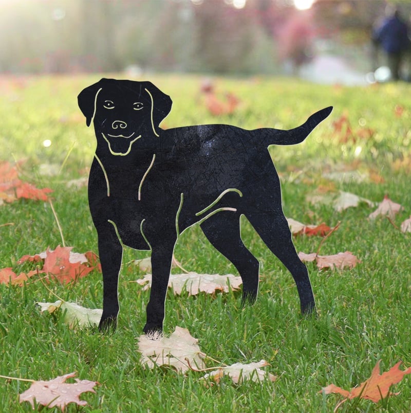 Labrador Retriever Metal Silhouette