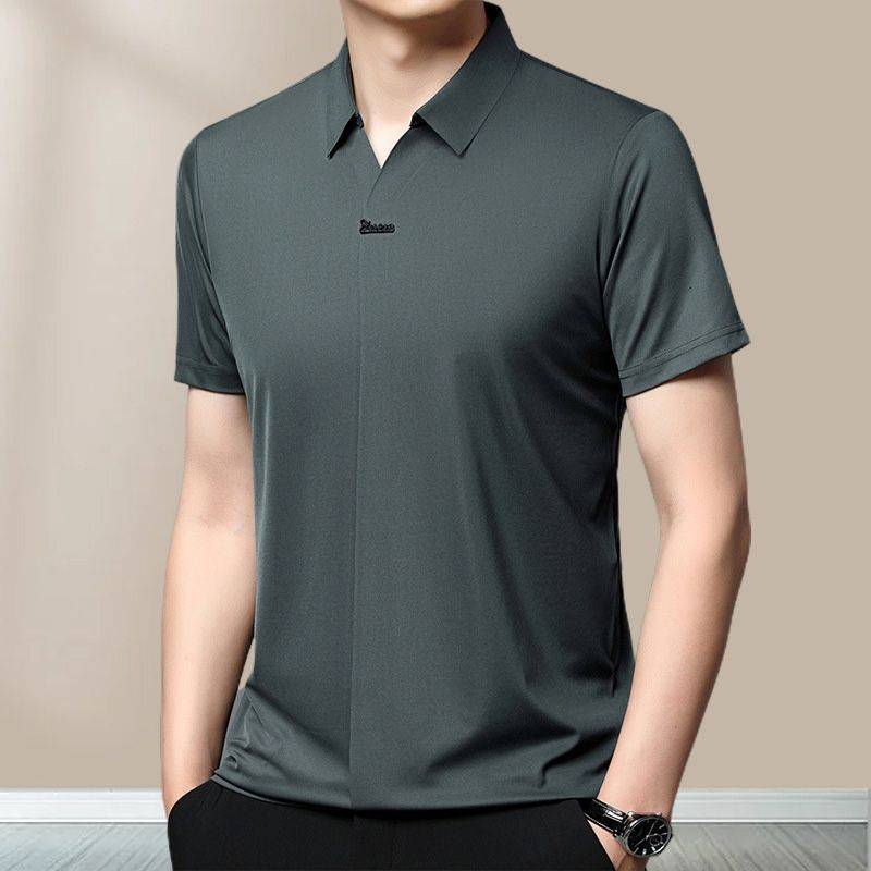 👔Hot Sale🔥Men's Casual Summer Lapel Breathable Anti-Wrinkle T-Shirt