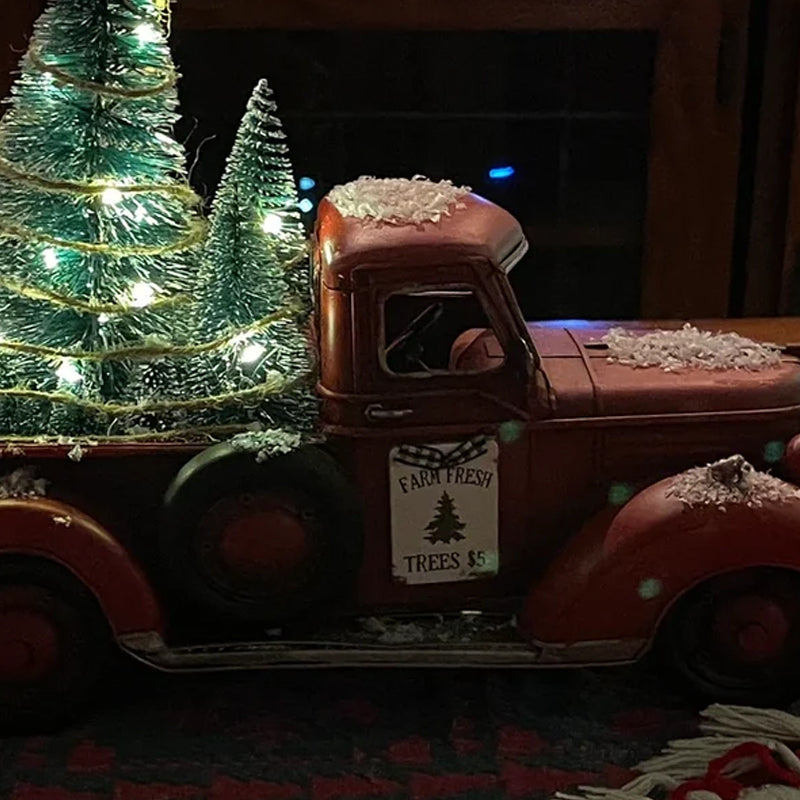 (🌲EARLY CHRISTMAS SALE - 50% OFF) Red farm Truck Christmas Centerpiece, Buy 2 Free Shipping