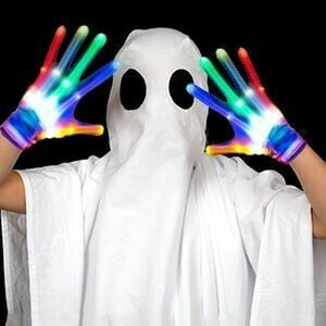 [Halloween gifts] Rainbow fluorescent glowing gloves