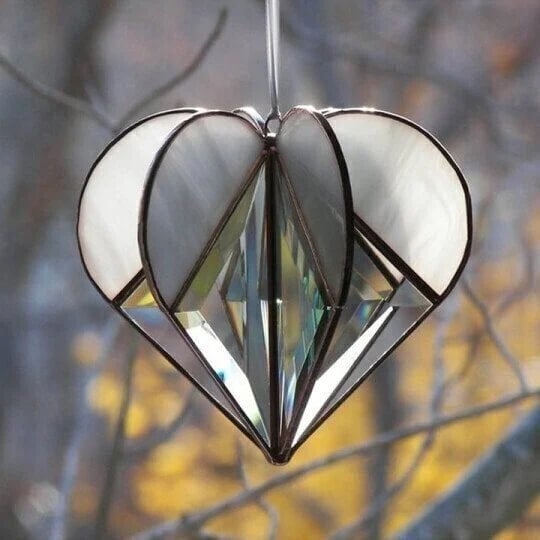 🔥 Stained Heart-shaped Suncatcher