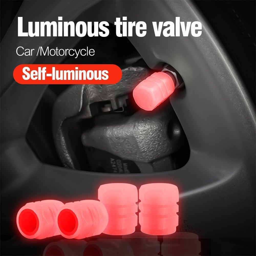 💥BLOWOUT SALE💥Fluorescent Tire Valve Caps - Make Night Cycling More Cool😎