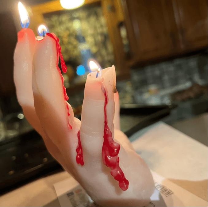 🔥HOT SALE LIMITED 50% OFF🔥Bleeding Hand Halloween Candle