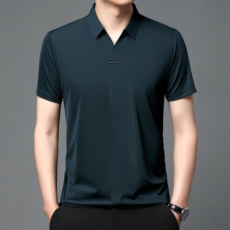 👔Hot Sale🔥Men's Casual Summer Lapel Breathable Anti-Wrinkle T-Shirt