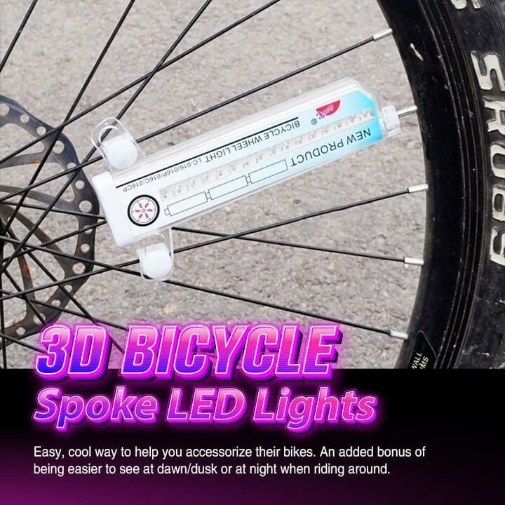 🔥50% OFF!-3D BICYCLE SPOKE LED LIGHTS(Recommended To Buy 2)